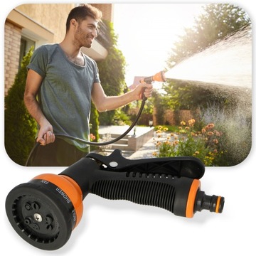 Садовый спринклер Шланговый спринклерный пистолет 9 ФУНКЦИЙ Регулировка полива