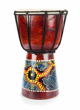 BĘBENEK, DJEMBE Malowany WYS. 30cm
