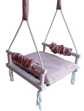 Сиденье-качель, плоская, деревянная, детская PINK HOME GARDEN ROOM бархат бархат