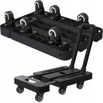 СКЛАДНАЯ КОЛЯСКА С ТРАНСПОРТНОЙ ПЛАТФОРМОЙ 200 КГ ЖЕСТКАЯ