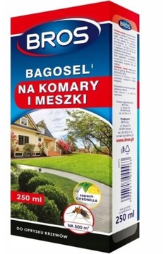 BROS BAGOSEL 250ml oprysk na komary do trawnika