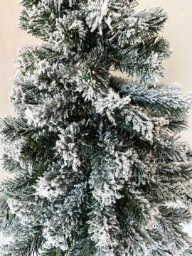 ИСКУССТВЕННАЯ РОЖДЕСТВЕНСКАЯ ЕЛЬ СО СНЕГОМ НА СТОЛБКЕ КАК ЖИВАЯ Пихта Бриллиантовая 140 см + БЕСПЛАТНО