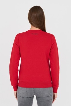 KARL LAGERFELD Czerwona bluza Ikonik 2.0 L