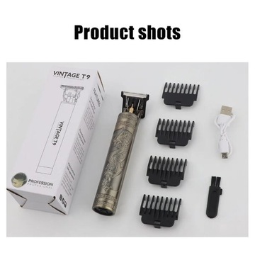 NEW Tondeuse Dragon Vintage T9 Cordless Professional Hair Clippers Electric