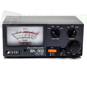 Nissei RS-502 reflektometr KF/VHF/UHF 1.8-525 MHz - podświetlenie skali