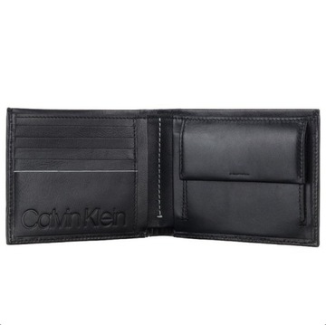 Calvin Klein portfel męski skórzany czarny K50K504833 BDS