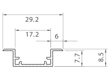 БОКОВЫЕ ЗАГЛУШКИ ДЛЯ ВОДОНЕПРОНИЦАЕМОГО ПРОФИЛЯ IP P11-2