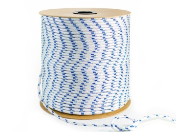 Полипропиленовая веревка 16 мм Плетеная парусная веревка универсальная БЕЛАЯ 20 м