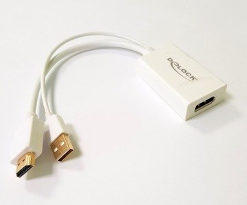 ADAPTER DELOCK HDMI-A (F) DO Displayport (F) +USB