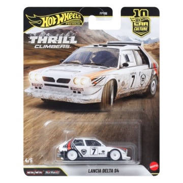 Автомобіль місний HOT WHEELS металевий 1:64 THRILL CLIMBERS LANCIA DELTA S4