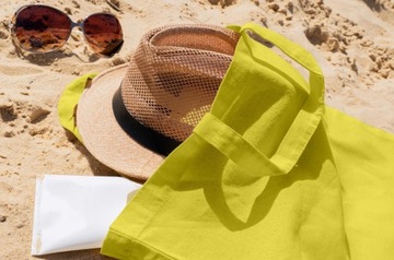 Сумка-шоппер хлопковая 38х42 ЖЕЛТАЯ 145г ЭКО