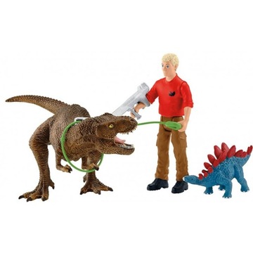 Schleich Dinozaur Atak Tyrannosaurusa Rexa SLH4146