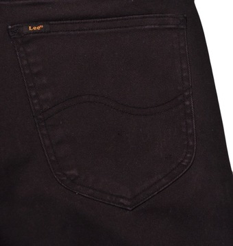 LEE spodnie TAPERED regular BLACK jeans DAREN ZIP FLY _ W30 L32