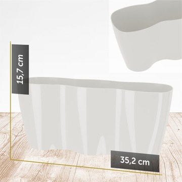 КРЫШКА ДЛЯ ЦВЕТОЧНОГО ВАЗОНА ОРХИДЕЯ, БЕЛАЯ, 35 см