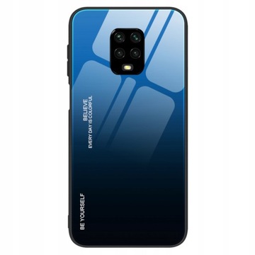 Etui szklane kolorowe gradientowe plecki do Xiaomi Redmi Note 9 Pro