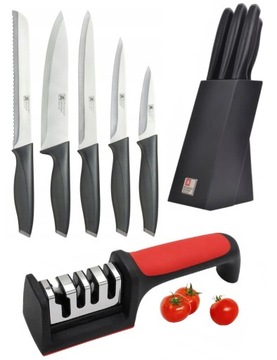 НАБОР ИЗ 5 КУХОННЫХ НОЖЕЙ ADVANTEGE AMFA RICHARDSON В БЛОКЕ С БЕСПЛАТНОЙ ТОЧИЛКОЙ