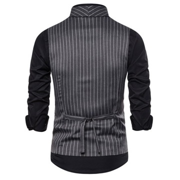 Garnitur męski dwurzędowy NMfQlLXw slim r. XL czarny