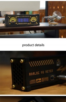 Ретро-измеритель уровня VU, RGB-светодиодный датчик окружающего освещения