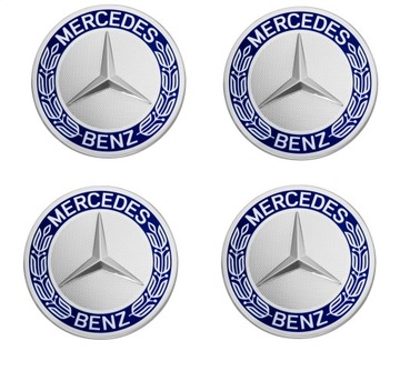 4x Dekielki Mercedes Niebieskie 75mm A1714000025