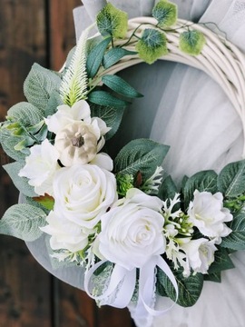 ОСЕННИЙ ВЕНОК,ПЛЕТЕНЫЙ ВЕНОК НА ДВЕРЬ,ЦВЕТЫ