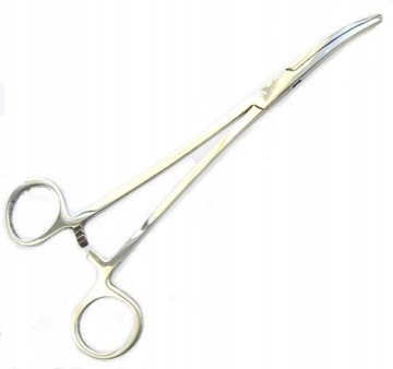 SZCZYPCE ZACISKOWE kleszcze stal chirurgiczna 18cm