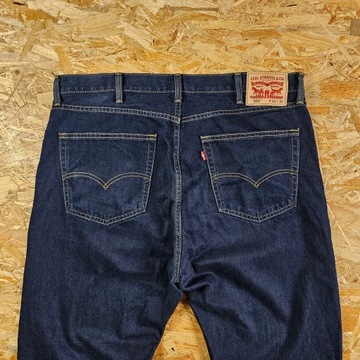 Spodnie Jeansowe LEVIS 508 Granatowe Proste Dżins Jeans 38x32