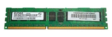 RAM ELPIDA 2GB DDR3 REG EBJ21RE8BAFA-DJ-E