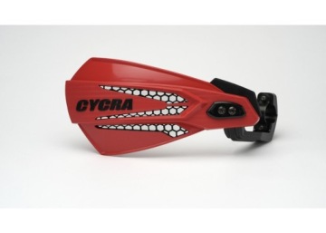CYCRA OSŁONY RĄK LISTKI Z MOCOWANIEM 22MM 28 6MM MODEL MX RACE CZERWONY GAS
