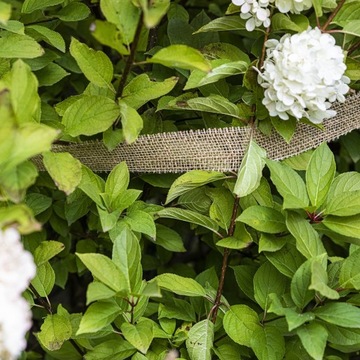 Экологическая джутовая тканевая лента в рулоне 5 см 8 м.