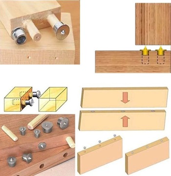 Маркеры дюбель-соединения Falon-Tech FT0812 6-12 мм 8 шт, центрирующие