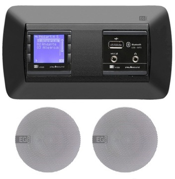 EGI RADIO PODTYNKOWE ŁAZIENKOWE Z BLUETOOTH / USB