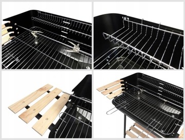 САДОВЫЙ УГОЛЬНЫЙ ГРИЛЬ С 2 КРЫСАМИ, ШПЦЕНАМИ, КОЛЕСАМИ