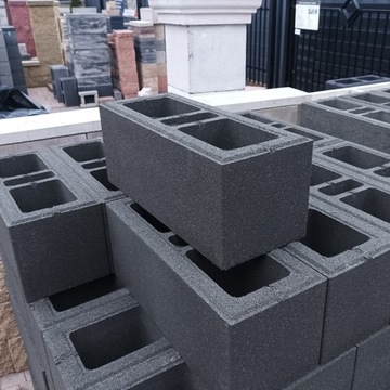 Блок заборный 50х20х20 ПРО+ графит