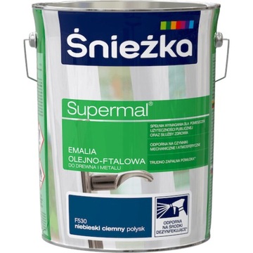 ŚNIEŻKA FARBA OLEJNO-FTALOWA NIEBIESKI CIEMNY 5L