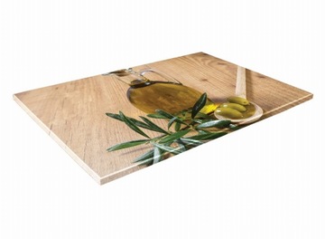 SZKLANA DESKA KUCHENNA 40x30 224b Oliwa i oliwki