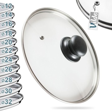 Крышка стеклянная 24 см /Vilde