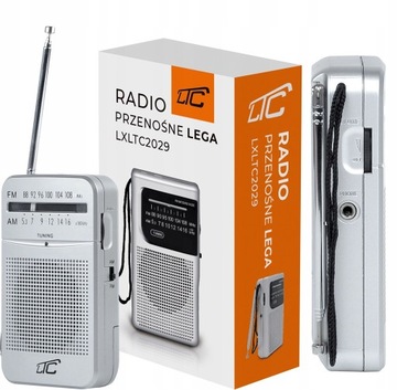 MINI RADIO FM PRZENOŚNE TURYSTYCZNE PODRĘCZNE KIESZONKOWE NA BATERIE
