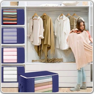 СУМКИ-ОРГАНИЗАТОРЫ ДЛЯ ХРАНЕНИЯ ОДЕЖДЫ ОДЕЯЛЬНЫЕ ОДЕЯЛА НАБОР ИЗ 4 ШТ.