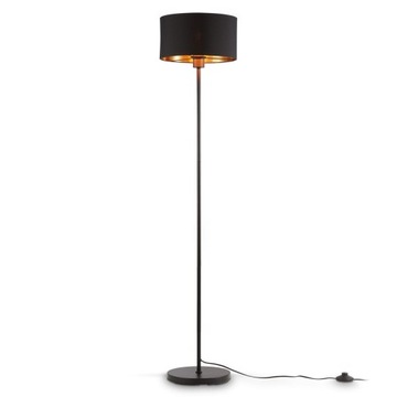 LAMPA PODŁOGOWA - STOJĄCA - CZARNO ZŁOTA - E27 - SALON - LOFT