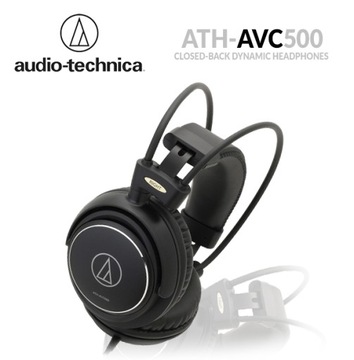 Audio-Technica ATH-AVC500 czarne / Wokółuszne słuchawki zamknięte