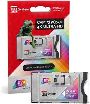 moduł DVB adapter CI+ do telewizora, bez karty Tele System CAM tivùsat 4K