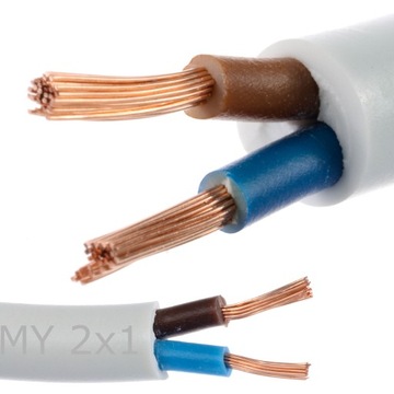 Kabel przewód prądowy do domu OMY 2x1mm linka