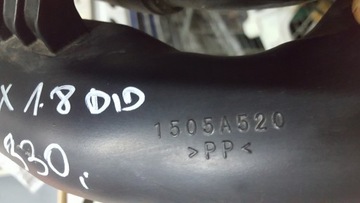 MITSUBISHI ASX 10-19R 1,8 DID TRUBKA PŘÍVOD INTERCOOLER 1505A520