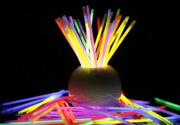 BRANSOLETKI świecące ŚWIATŁO lightstick 100szt