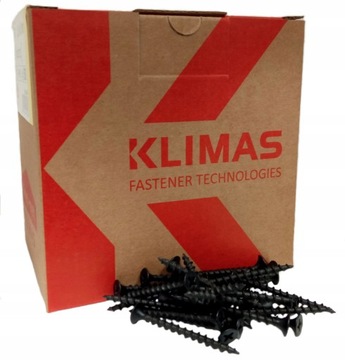 WKRĘTY DO PŁYT KARTON GIPS METAL 3,5X35 1000szt KLIMAS