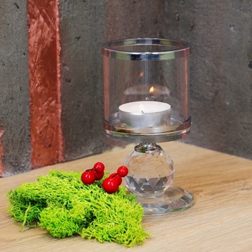 СТЕКЛЯННЫЙ КАНДЕЛЯБР ЛАМПОН РОЗЕТКА