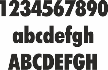 Podświetlany NUMER NA DOM 50cm wys, 1 Cyfra efekt HALO LED