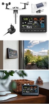 Профессиональная метеостанция ПРОГНОЗ ПОГОДЫ WI-FI SOLAR Gogen APP.