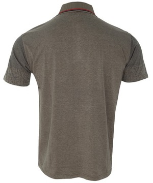 KOSZULKA MĘSKA Stylowa koszulka polo OLIWKOWA z kieszonką rozmiar XL