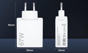 USB-зарядное устройство для Xiaomi Redmi QC 3.0 4.0, быстрая зарядка, 67 Вт